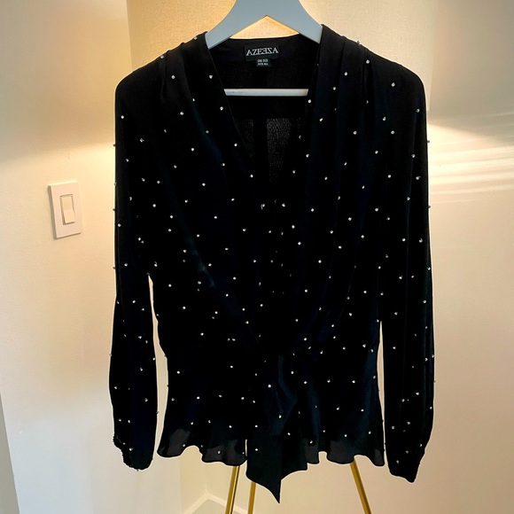 Azeza black blouse - Picture 1 of 4